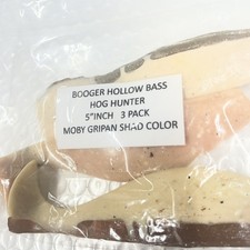 HOG CATCHER BOOT TAIL  SHAD 5 " MOBY GRIPAN SHAD  COLOR 3 PK BOOGER HOLLOW BASS