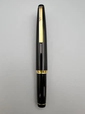 SAILOR Fountain Pen, Black Barrel, Nib 21K, Medium Point #0505