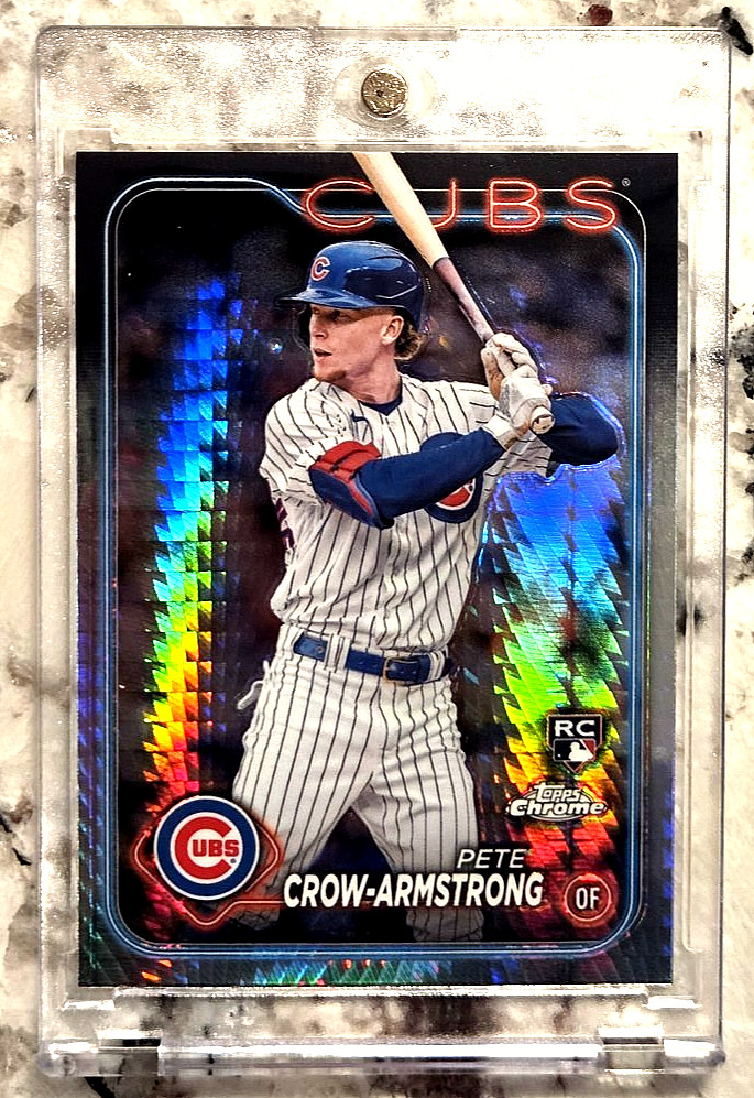 PETE CROW-ARMSTRONG 2024 Topps Chrome *HYPER* #16 Rookie RC; Mag. included