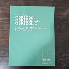 Okuma OSP5020L OSP500L-G Special Functions Manual No. 2, 5th Edition
