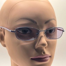 Vintage NOS Y2K Dainty Metal Eyeglass Frames with New Non-RX Lenses Retro