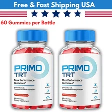 Primo TRT Men's Gummies Advanced Pro Formula Chewable Supplement 120 Gummies