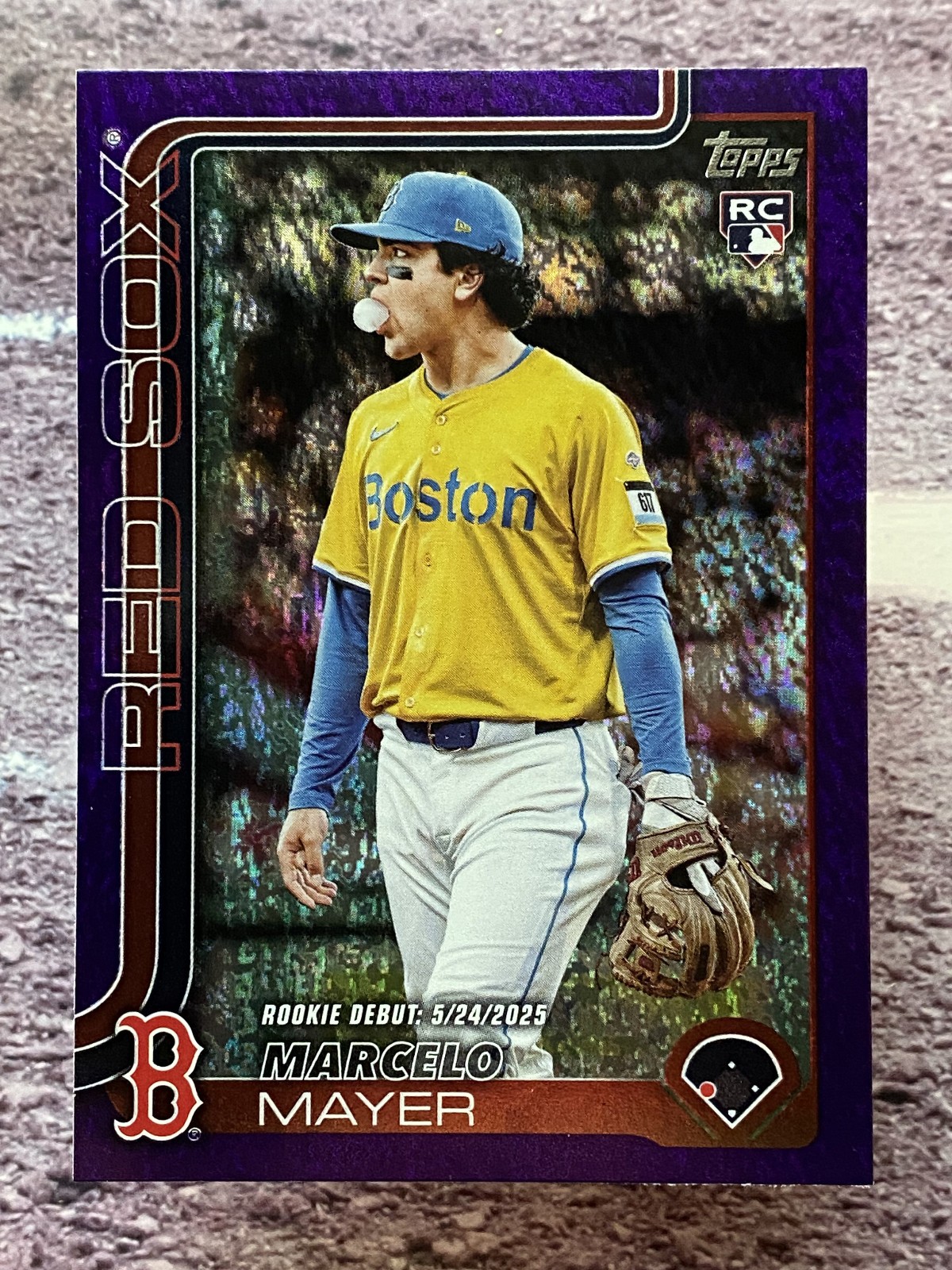 Marcelo Mayer 2025 Topps Update Purple Holo Foil /250 #US276 Boston Red Sox RC