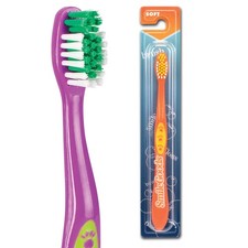 Practicon SmileGoods Y331 Child Toothbrush, Soft, Paw Print Grip,...