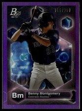 2022 Bowman Platinum #PE-6 Benny Montgomery Precious Elements Purple #/250
