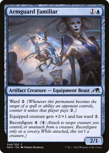Armguard Familiar #46 Kamigawa: Neon Dynasty Common MTG