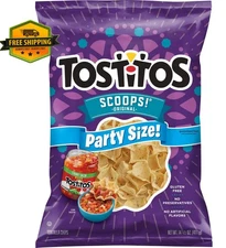 Tostitos Scoops Large Party-Size Tortilla Chips, 14.5-ounce Bag