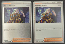 Pokemon TCG Boss's Orders 114/132 Uncommon & Uncommon Reverse Holos