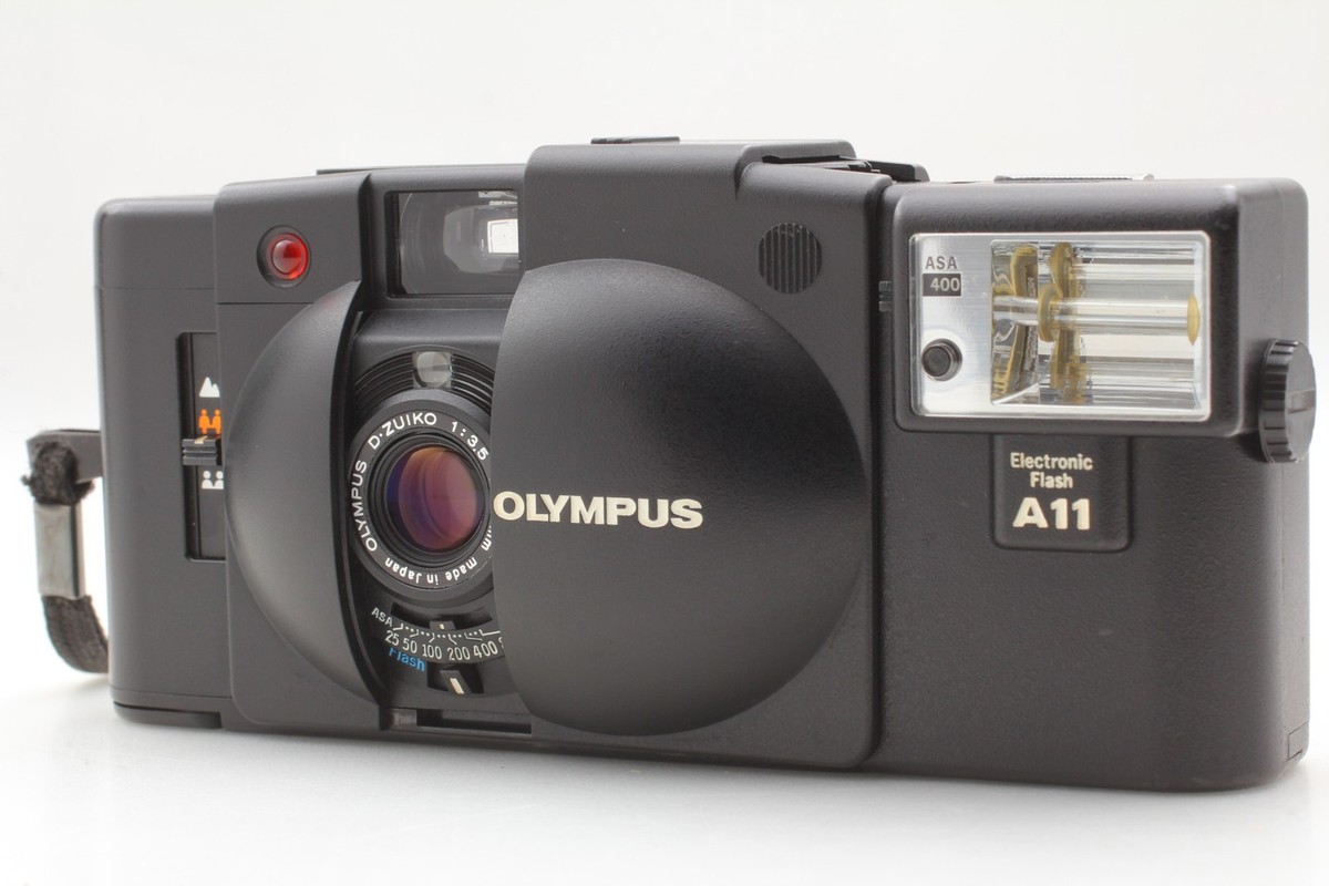 【OLYMPUS】 XA2 + A11 Rare! Exc+5] Olympus XA2 RED Point ＆ Shoot Film Camera A11