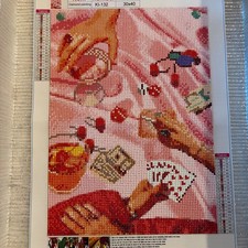 diamond art Vegas nights finished diamond art painting 11.8x15.7 inches
