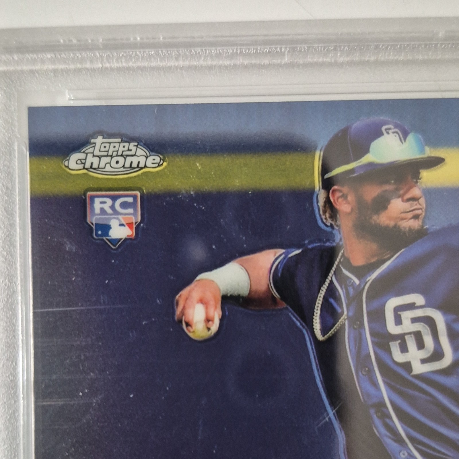Topps 2019 Chrome Fernando Tatis Jr. #203 PSA 10 GEM MT Rookie San Diego Padres view 5