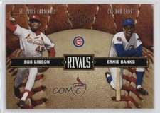 2004 Donruss Leather & Lumber Rivals 1979/2499 Bob Gibson Ernie Banks HOF 0u9w