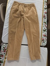 Vintage Lands End corduroy pants Size 12 Petite Tan Women  s 30  Waist 28  