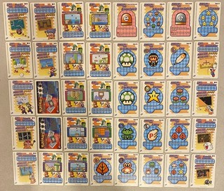 NINTENDO GBA SUPER MARIO ADVANCE 4 E READER LOT OF 40 CARDS SMB3 LEVEL POWER UP