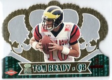 2000 PACIFIC CROWN ROYALE FOOTBALL 110 TOM BRADY LIMITED SERIES /144 ROOKIE RC