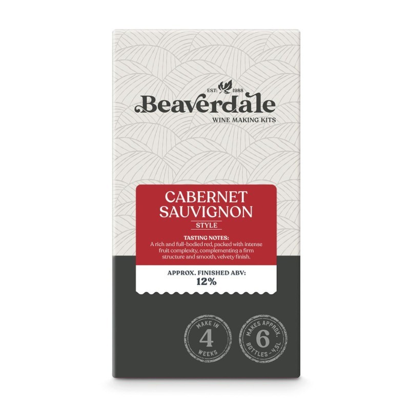 Beaverdale Cabernet Sauvignon Wine Ingredients Kit 6 Bottle Red Wine Home Brew
