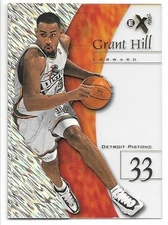 GRANT HILL 1997-98 SKYBOX EX E-X 2001 SAMPLE #1 DETROIT PISTONS HOF
