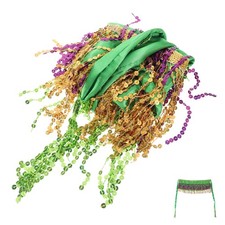  Écharpe de hanche de danse du ventre pour femmes, jupe à franges à paillettes