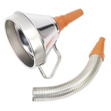 Image of Sealey Funnel Metal with Flexible Spout & Filter 160mm Funnels FM16F