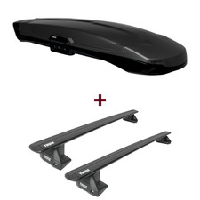 Dachbox Thule Vector Alpine + Dachträger Thule WingBar EVO für Toyota Yaris P21