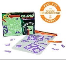NEW Crayola Glow Art Studio Glow in the Dark Drawing Board Toys Kids Gifts