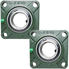 UCF210-32 Pillow Block Bearing - 2 Pack Square Flange 4 Bolt Bearing - Bearin...