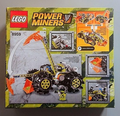 Lego Power Miners Claw Digger 8959 Sulfurix dynamite plow neon
