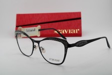 NEW CAVIAR M1816 C24 BLACK CRYSTALS GUNMETAL AUTHENTIC EYEGLASSES 56-16