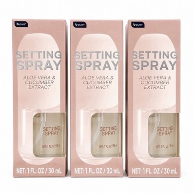 New In Box, B pure Setting Spray With Aloe Vera And Cucumber Extract