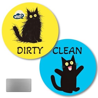 Clean Dirty Magnet for Dishwasher, Double-Sided Strong Dishwasher Clean Dirty