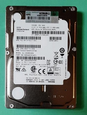 300GB SAS 15K 2.5'' SFF HDD Server HPE Festplatte