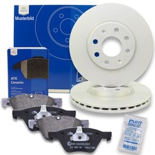 ATE Bremsscheiben 257.5mm + Ceramic Bremsbeläge Vorne passend für Fiat 500 Panda