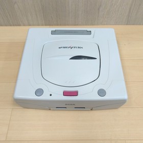 Sega Saturn console with Hori Fighting Stick, Virtua Gun, 3 Games & memory