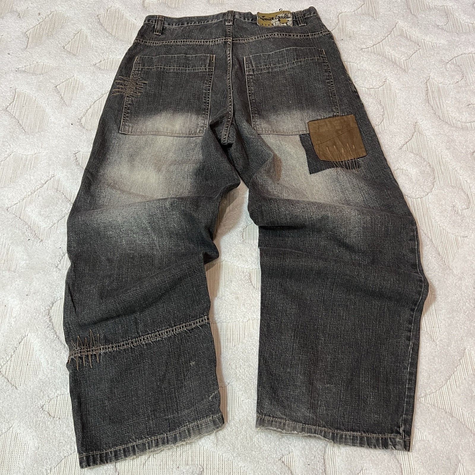 Crazy Baggy Jesse Pinkman Patchwork Southpole Wid… - image 2