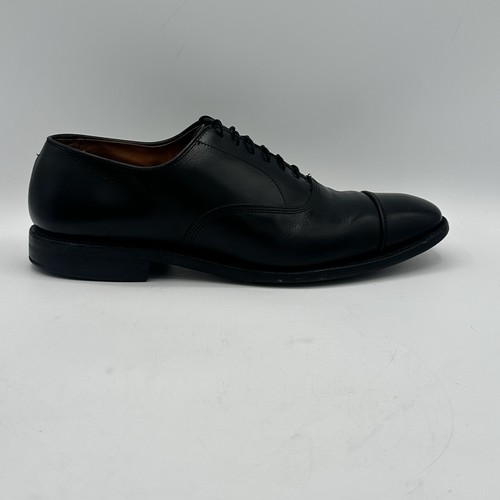 Allen Edmonds Dress Shoes 8.5 D Park Avenue Oxford Cap Toe Black Leather 5615 - Picture 7 of 12