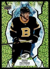2021-22 Upper Deck Ice Green David Pastrnak Boston Bruins #57