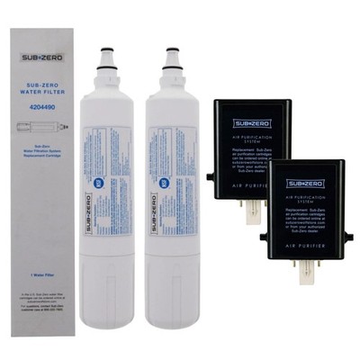 2x Sub-Zero 4204490 Water Filter and Air Cartridge-7042798 Combo Pack