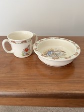 Royal Doulton Bunnykins Bone China Child s Bowl And Cup