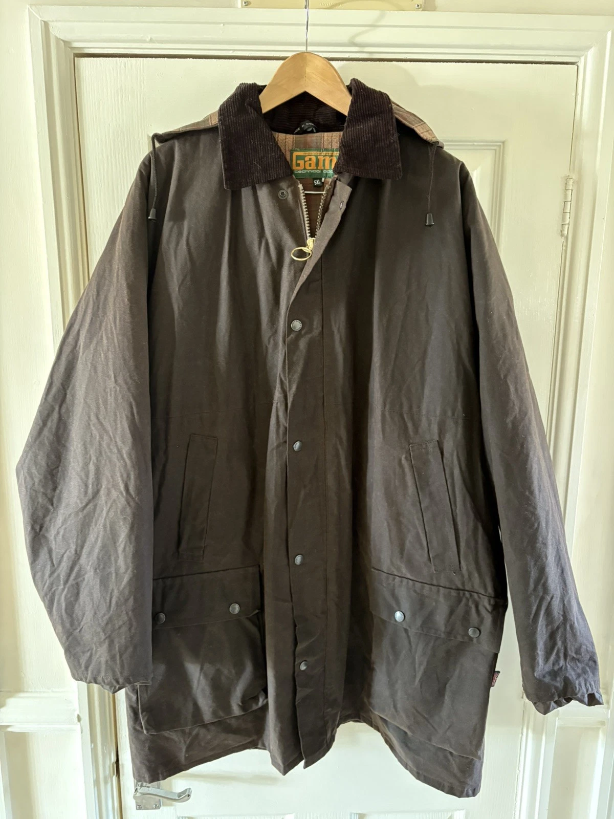 ‘Game’ Wax Field Jacket - Size Men 2XL/3XL- Brown - Good Order