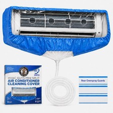 Waterproof Overspray Protection Mini Split Cleaning Bag 27-35in, 9ft Hose Guards
