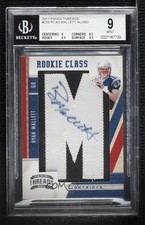 2011 Panini Threads Rookie Class 295/350 Ryan Mallett #259 BGS 9 MINT Auto uk2
