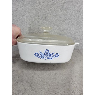 Vintage Cornflower Blue by Corning Ware Casserole Dish 8 X 8 X 2-1/3 with Lid