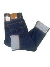 Levi 502 Taper Fit Blue Stretch Selvedge ,Dark Wash Assorted Sizes Choose