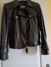 blouson style perfecto cuir noir Giorgio T38/40