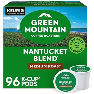 Green Mountain Nantucket Blend Coffee, Medium Roast, K-Cup Coffee Pods, 96 Count