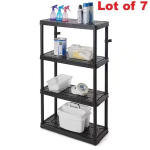Organize-It 4-Tier Heavy-Duty Ventilated Resin Shelving Units-Holds up to 400lbs
