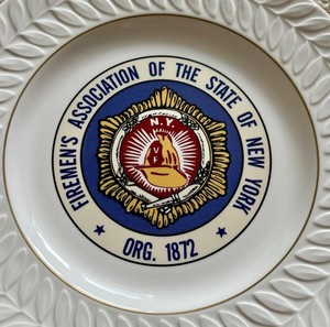 Firemen’s Association Of The State Of New York Ceramic Plate