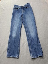 Cat and Jack Size 12 Slim Classic Blue Denim Jeans with Straight Leg Fit