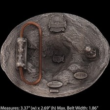 New Bull Rider Riding Pro Professional Rodeo Western Cowboy NOS Vtg Belt Buckle