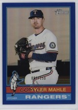 2025 Topps Heritage High Number Chrome Blue Border 91/150 Tyler Mahle #613 09br